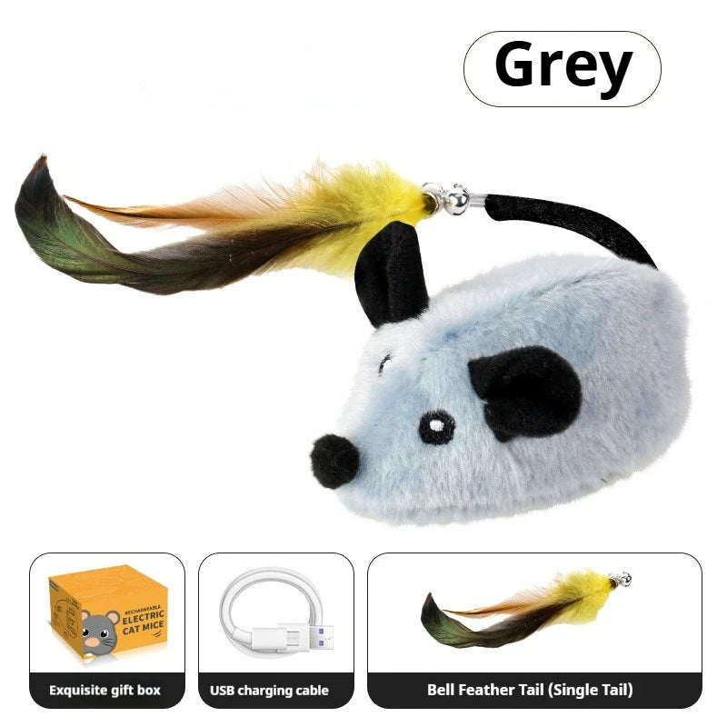 Interactive Cat Toy - Automatic Sensing Remote Control Plush Mouse - ZOOMNSTORE