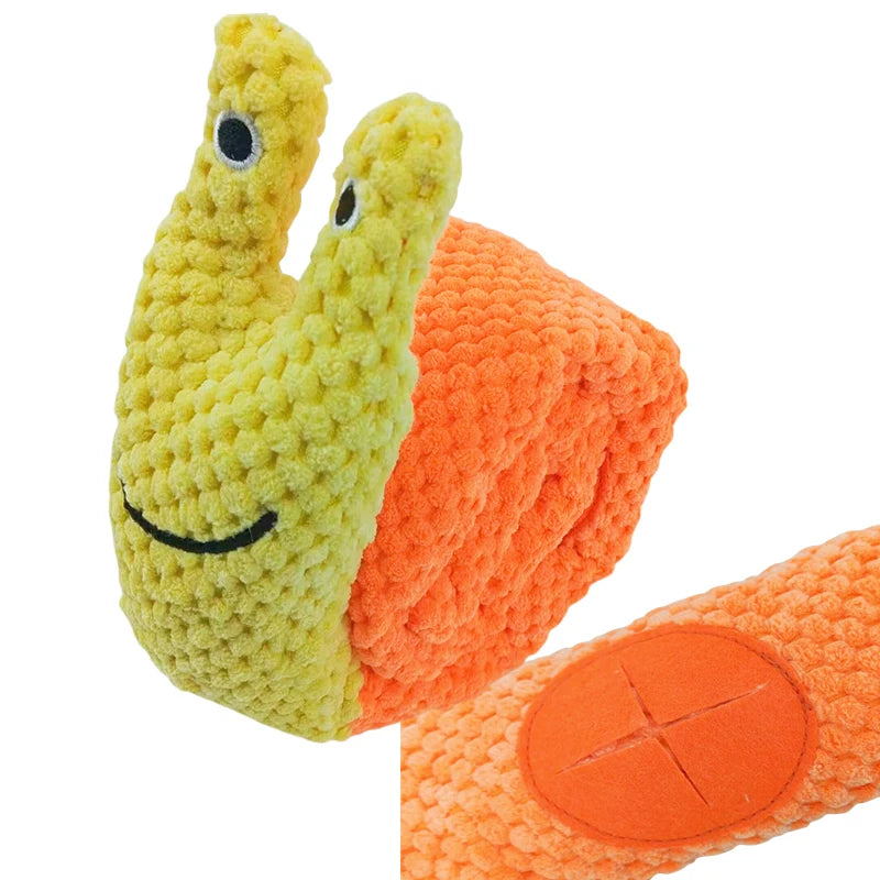 Interactive Dog Puzzle Feeder - Indestructible Plush Squeaky Toy for Puppies - ZOOMNSTORE