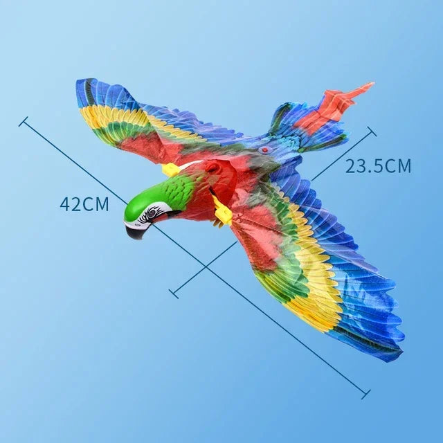 Interactive Electric Bird Cat Toy - Hanging Flying Eagle Teaser Stick - ZOOMNSTORE