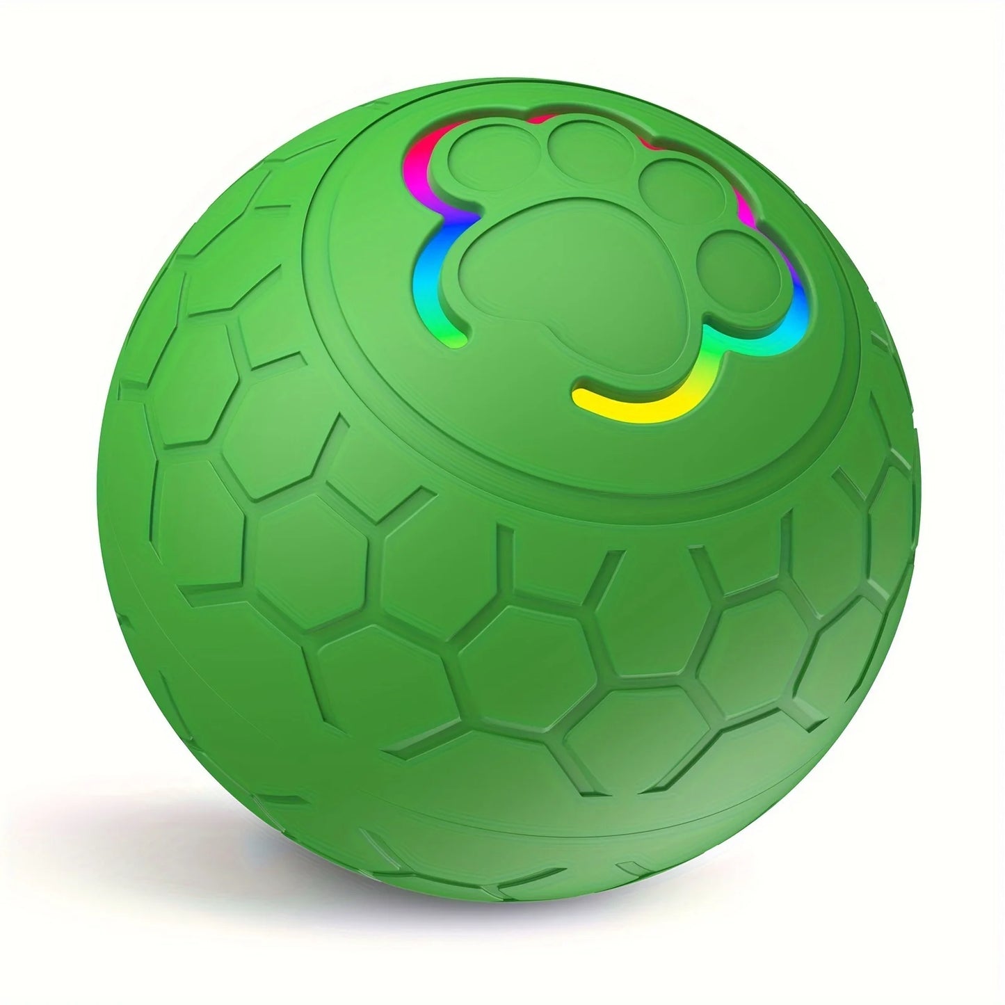 Interactive Smart Dog Toy Ball - USB Automatic Bouncing Ball with RGB Lights for Pets - ZOOMNSTORE