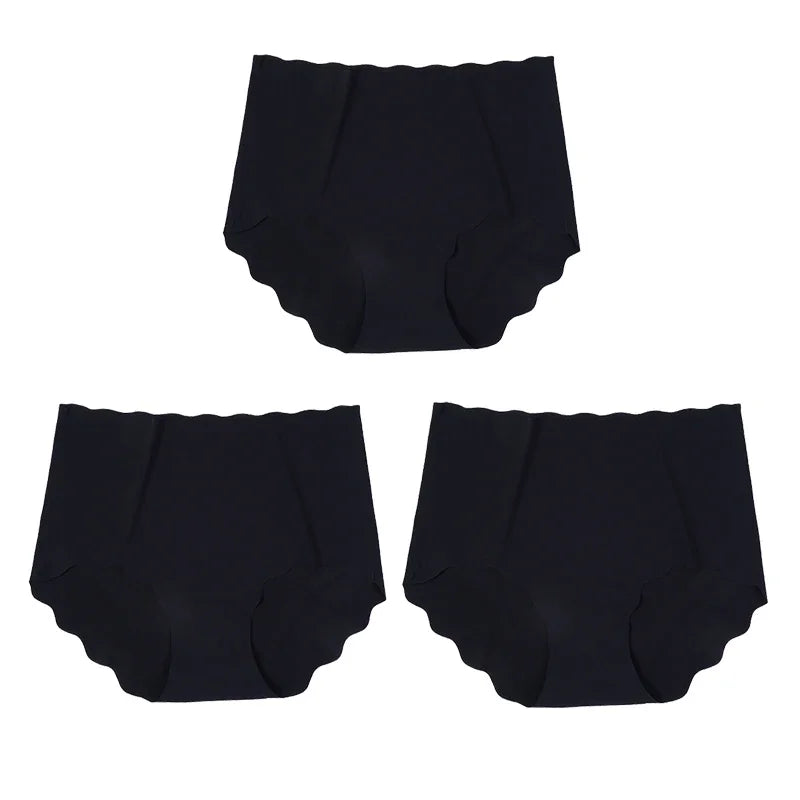 Invisible Seamless Panties - 3 Pack Ultra-Thin High Rise Briefs - ZOOMNSTORE