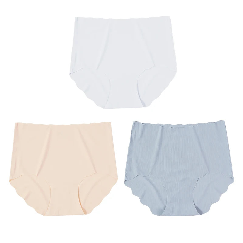Invisible Seamless Panties - 3 Pack Ultra-Thin High Rise Briefs - ZOOMNSTORE