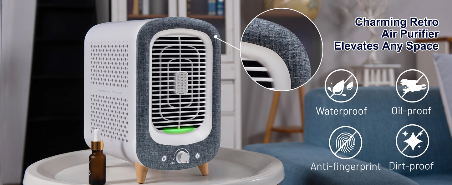 Jafanda HEPA Air Purifier for Home - 780 sq ft Activated Carbon Nightlight Fragrance Sponge - ZOOMNSTORE