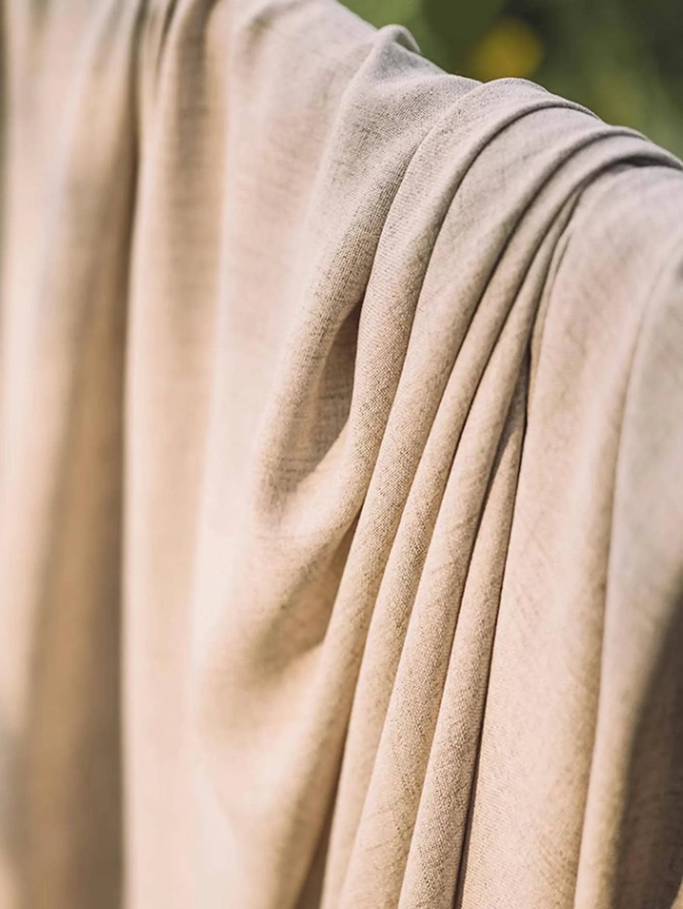 Japanese style thickened cotton and linen semi shading curtains for bedrooms, living rooms, and curtains - ZOOMNSTORE