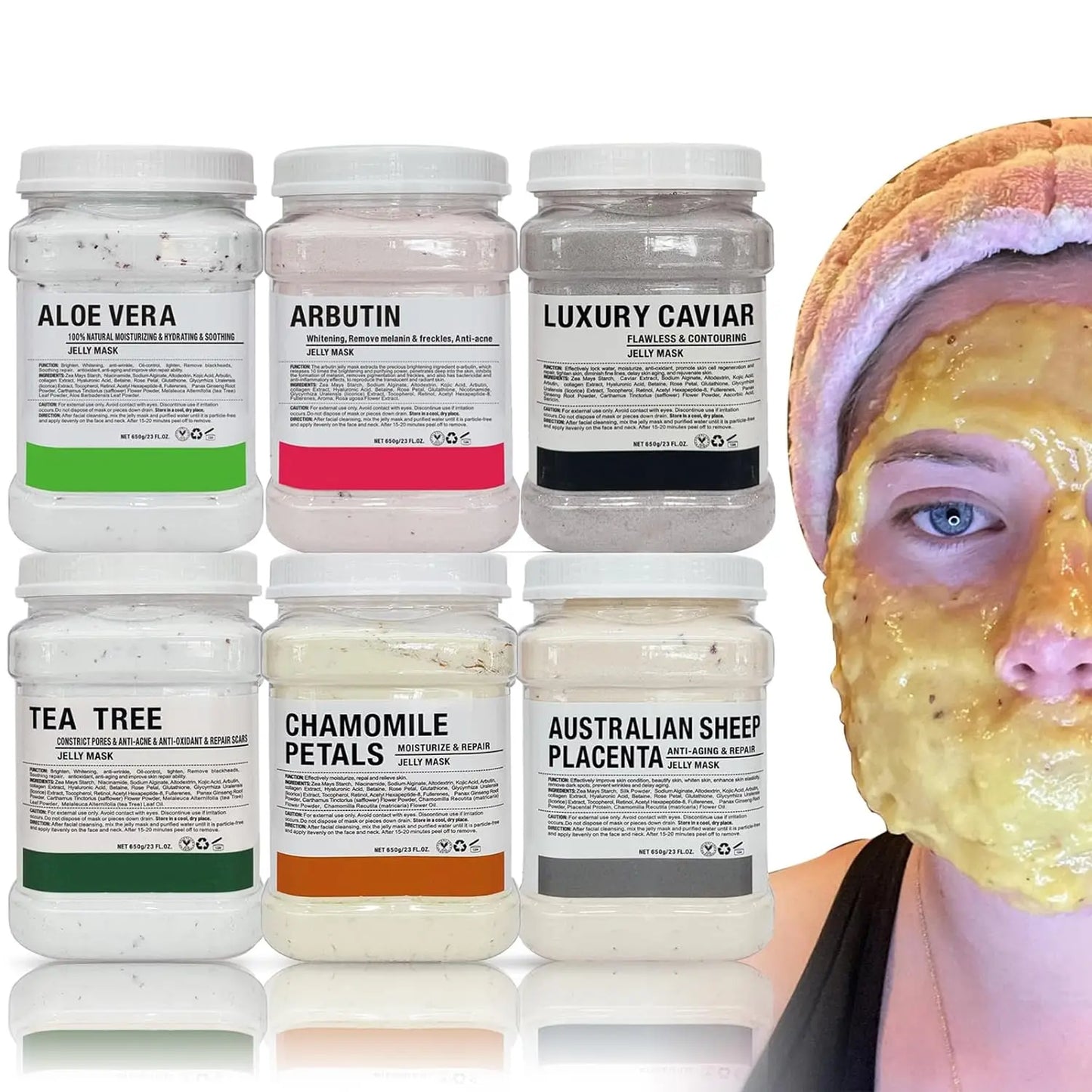 Jelly Mask Powder 6PCS - Professional Facial Skin Care for Beauty Salons - ZOOMNSTORE
