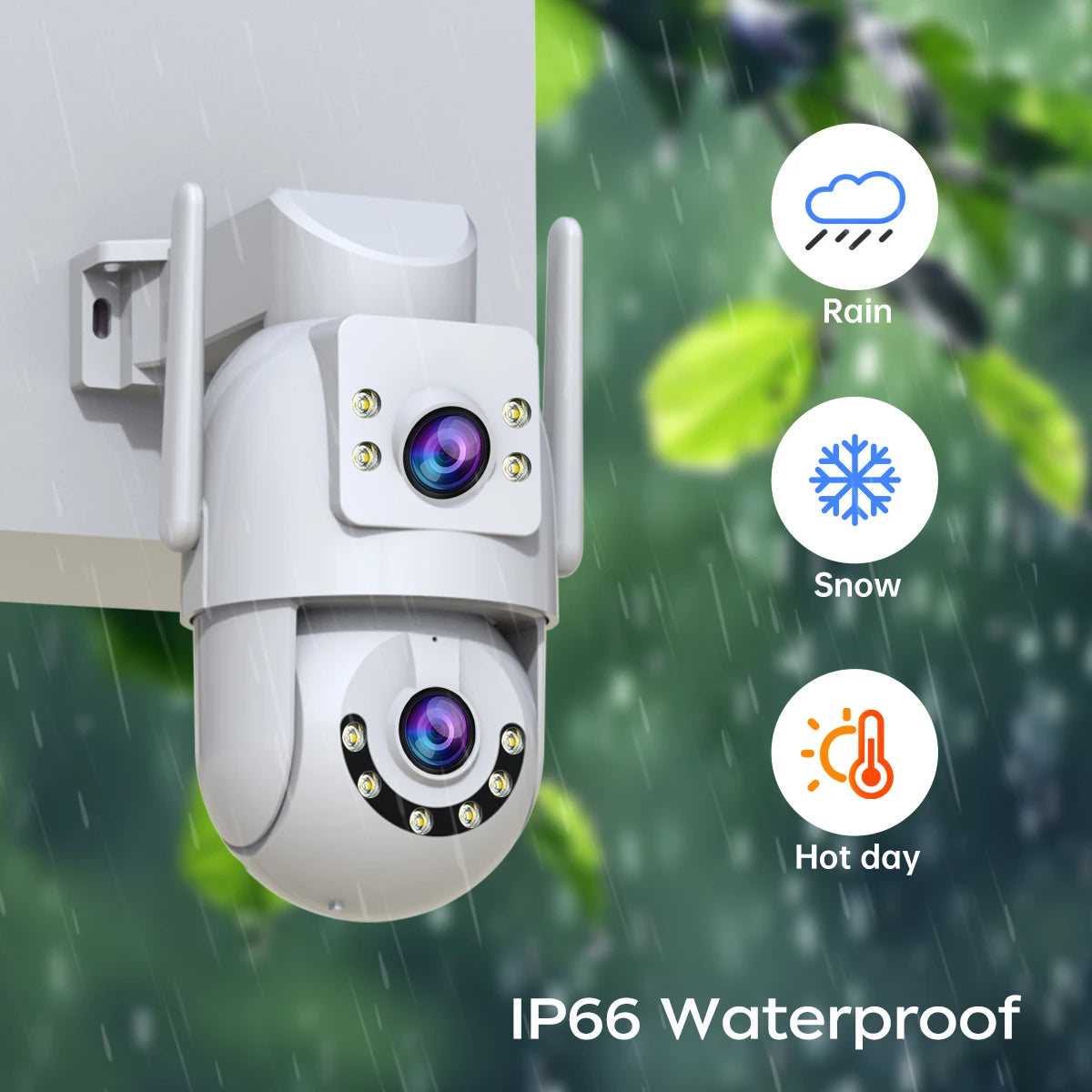 Jooan 4K HD PTZ Security Camera - 5G Wifi Dual Lens AI Tracking 5X Zoom - ZOOMNSTORE