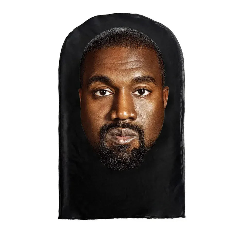 Kanye West 3D Printed Full Face Mask - Cosplay Balaclava for Halloween Role Play - ZOOMNSTORE