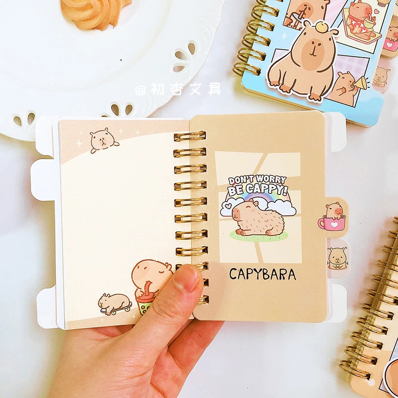 Kawaii Capybara Notebook - Aesthetic Memo Pad Scratch Paper Journal - ZOOMNSTORE