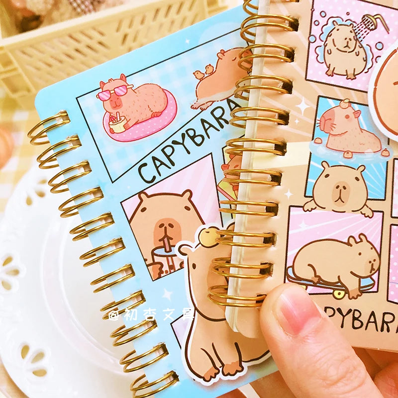 Kawaii Capybara Notebook - Aesthetic Memo Pad Scratch Paper Journal - ZOOMNSTORE