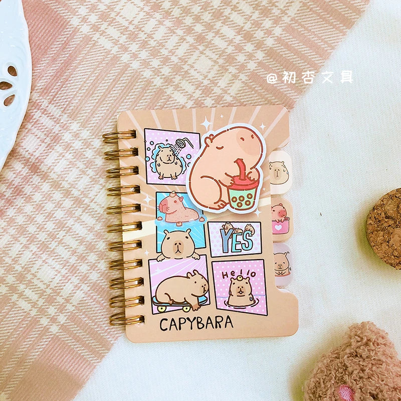 Kawaii Capybara Notebook - Aesthetic Memo Pad Scratch Paper Journal - ZOOMNSTORE