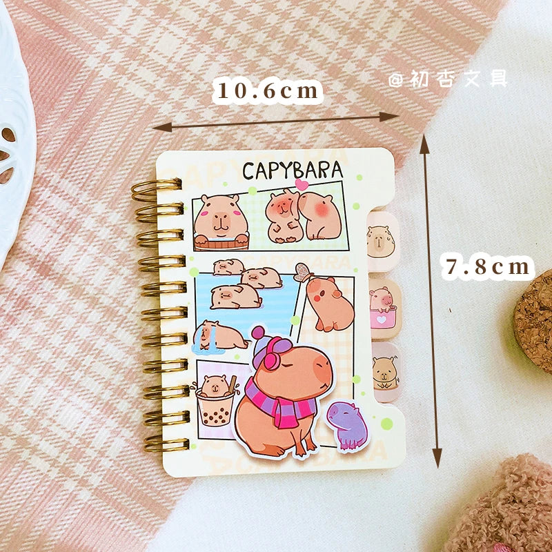 Kawaii Capybara Notebook - Aesthetic Memo Pad Scratch Paper Journal - ZOOMNSTORE