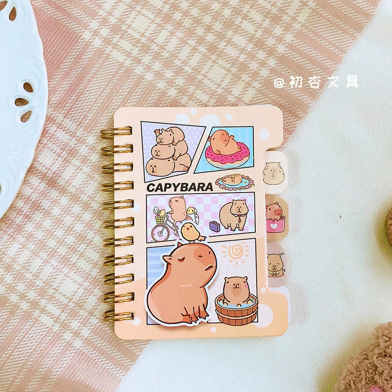 Kawaii Capybara Notebook - Aesthetic Memo Pad Scratch Paper Journal - ZOOMNSTORE