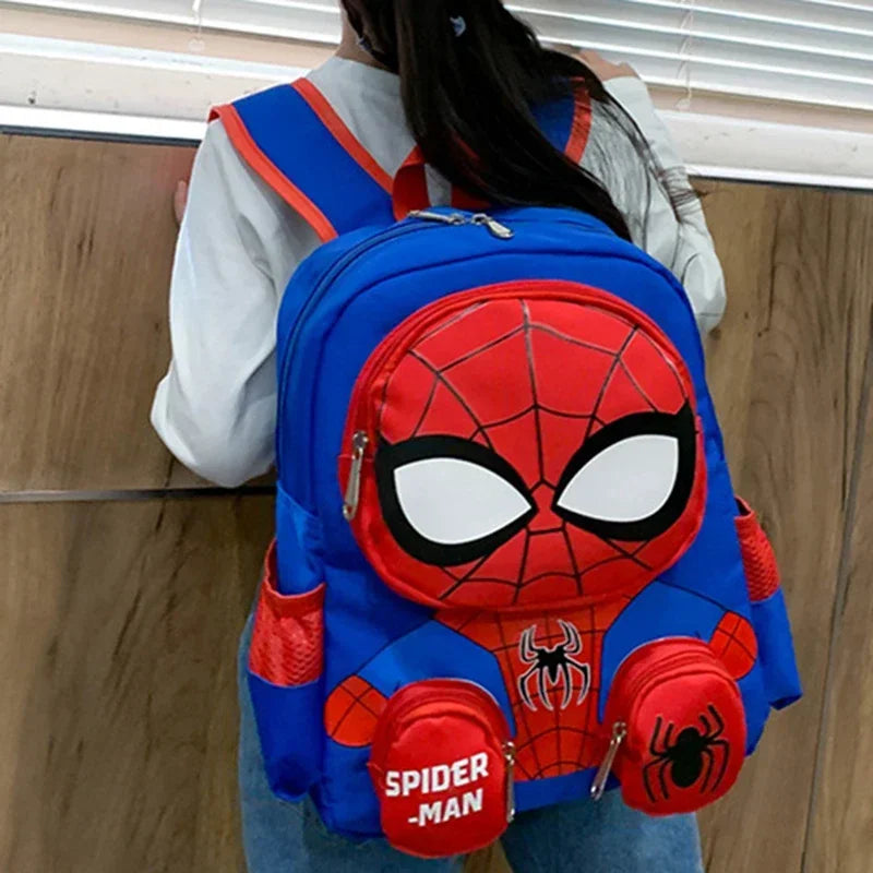 Kawaii Spiderman Backpack - 3D Cartoon Superhero School Bag for Kids - ZOOMNSTORE