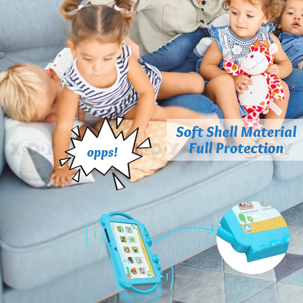 Kids 7-Inch Tablet - 5G WiFi Cartoon Case 4GB RAM 64GB ROM Educational PC - ZOOMNSTORE