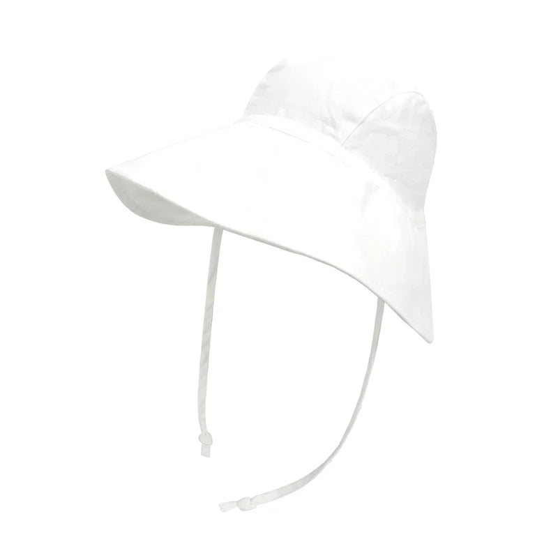 Baby SunHat Summer Boys Girls Bucket Hat Kids Cotton UV Travel Hats Child Big Brim Outdoor Beach Caps Fashion Casual Panama Cap - ZOOMNSTORE