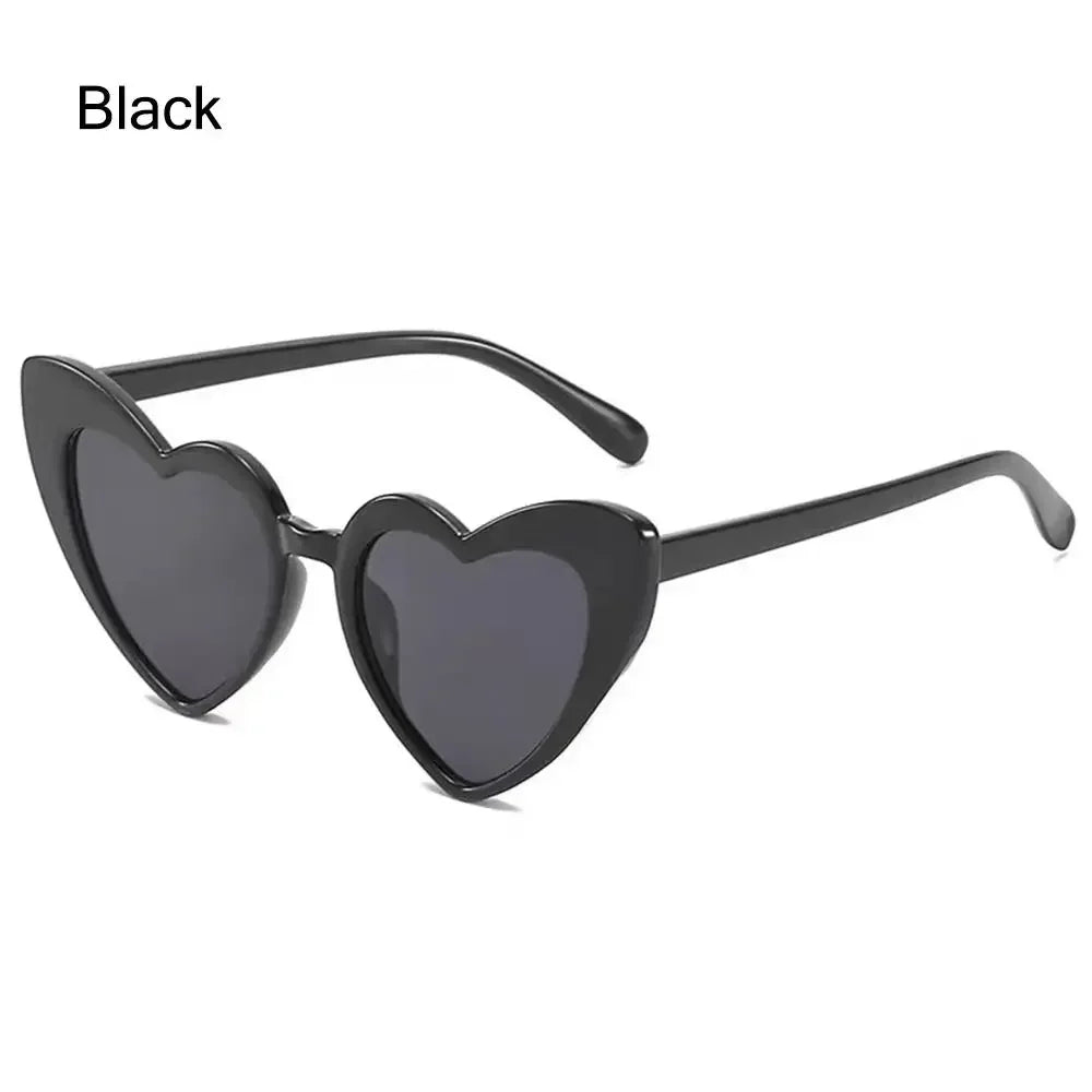 Kids Heart-Shaped Sunglasses - Vintage Cartoon Eyewear for Boys Girls 3-9 Years - ZOOMNSTORE