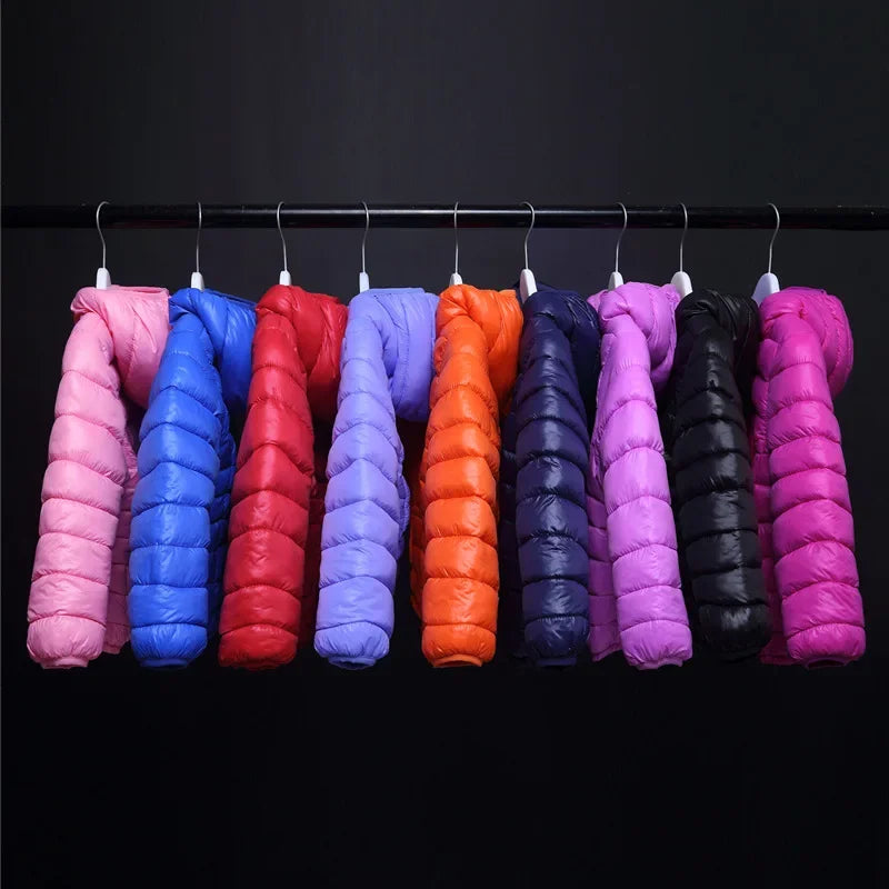 Kids Hooded Down Jacket - Warm Autumn Winter Coat for Boys and Girls - ZOOMNSTORE