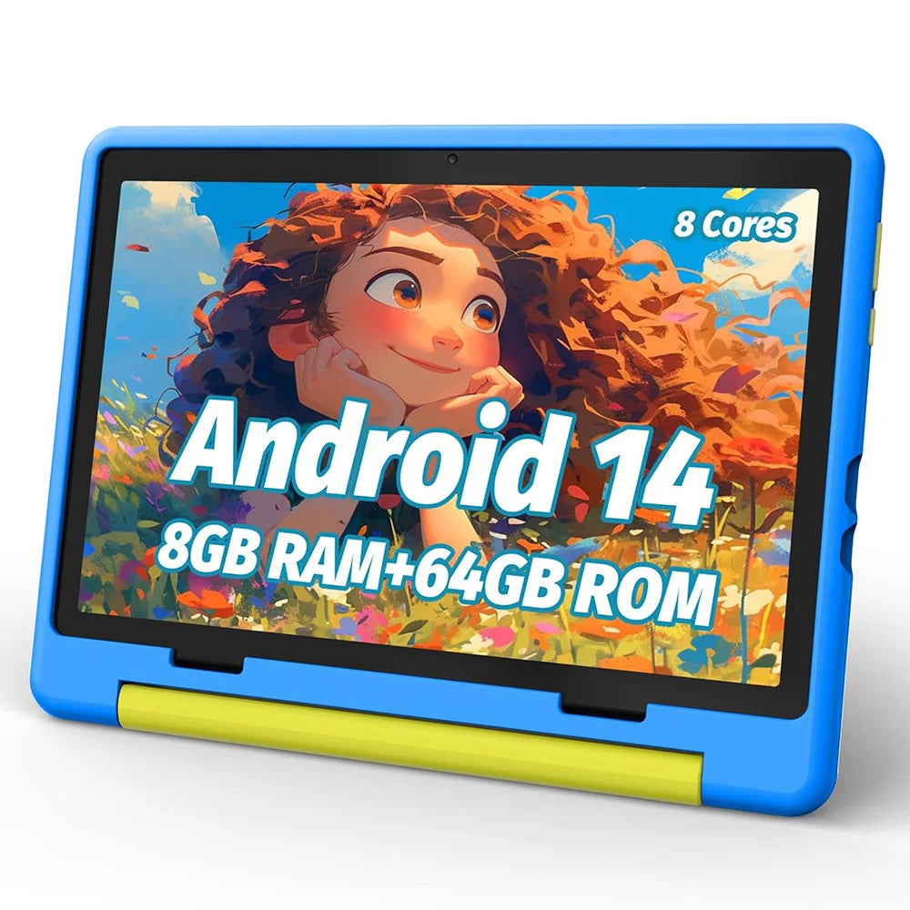 URAO 10 Inch Cartoon Pattern Kids Tablet Android Octa-Core 8GB RAM 64GB ROM Learning Education Games Tablets Children's Gifts - ZOOMNSTORE