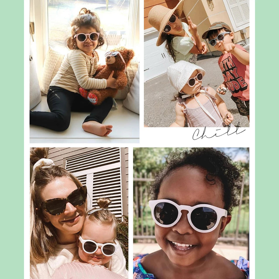 Kids UV400 Leopard Sunglasses - Outdoor Sun Protection for Boys Girls - ZOOMNSTORE