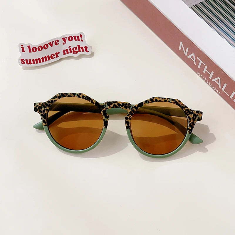 Kids UV400 Leopard Sunglasses - Outdoor Sun Protection for Boys Girls - ZOOMNSTORE