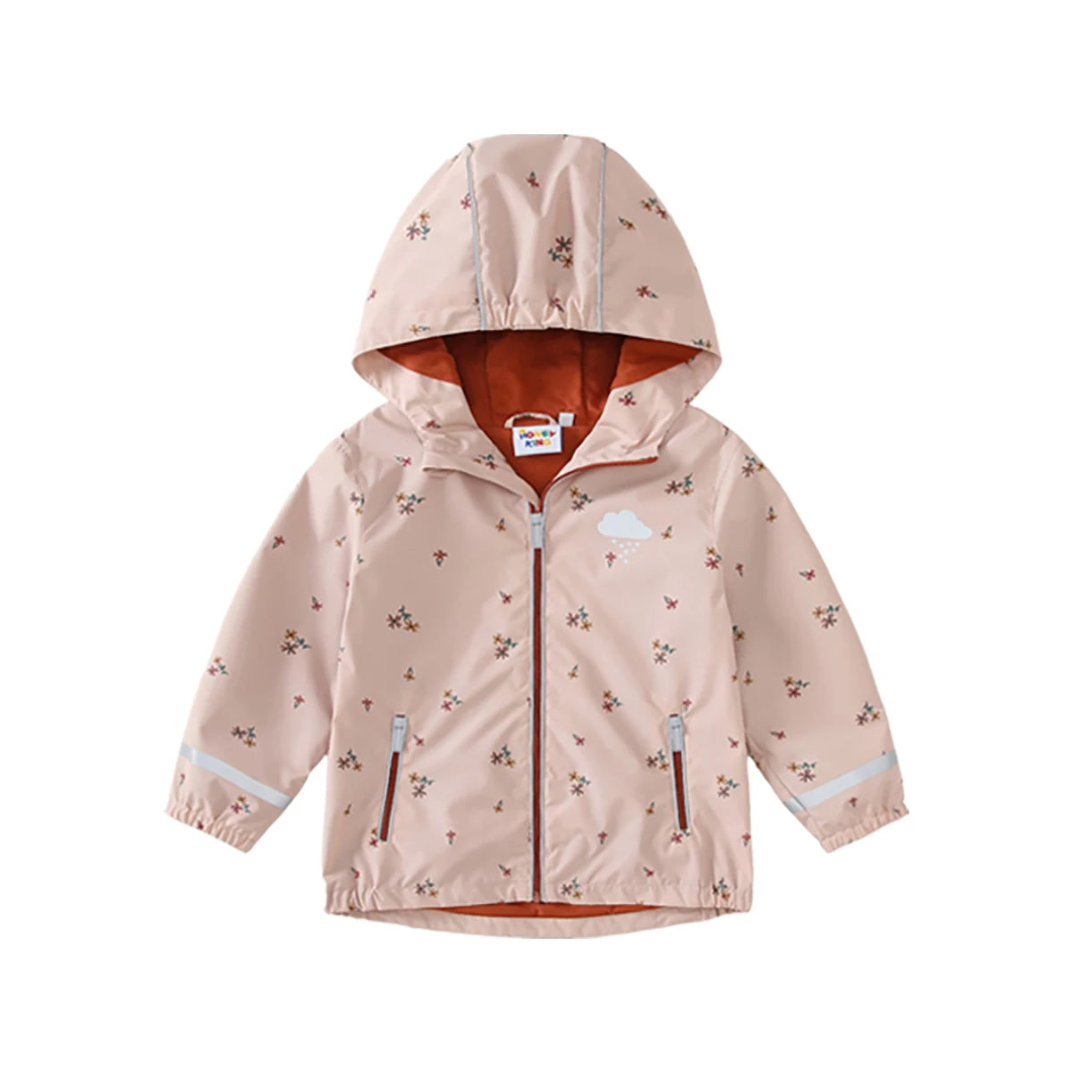 Kids Waterproof Softshell Jacket - Hooded Fleece Rain Coat for Toddlers and Babies - ZOOMNSTORE
