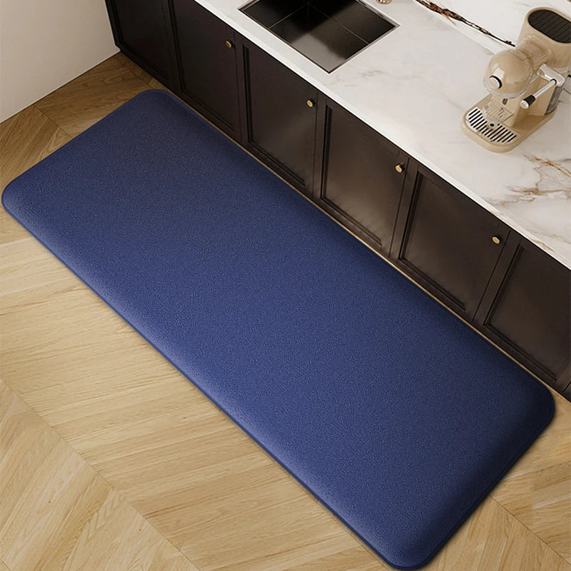 Kitchen Floor Mat - Thickened Flannel Non Slip Absorbent Door Rug for Home - ZOOMNSTORE