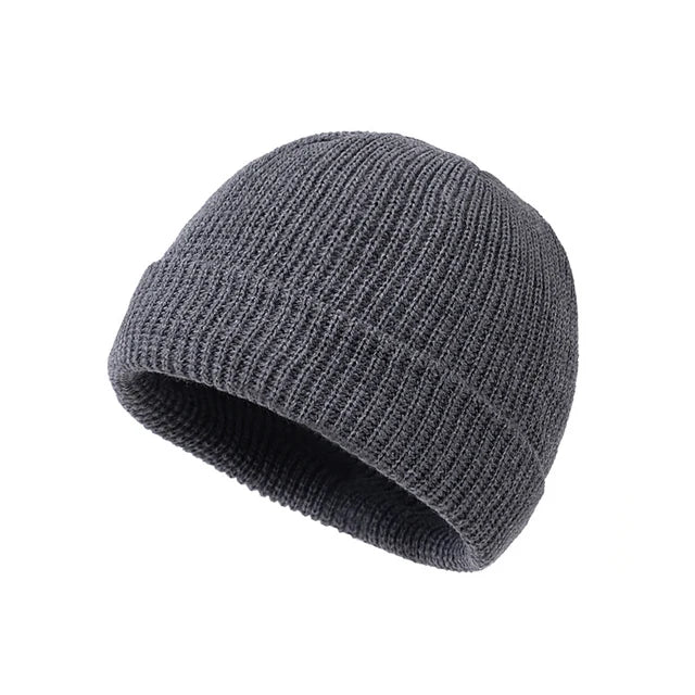 Knitted Winter Beanie - Wool Beanie Cap For Men & Women | Warm Skullies Hat - ZOOMNSTORE