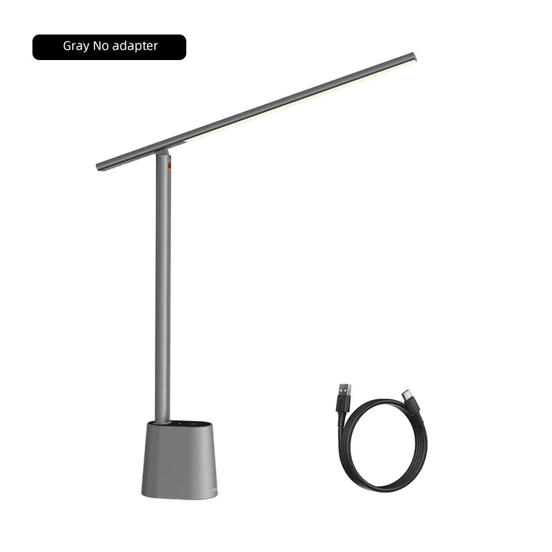 Baseus Dimmable LED Desk Lamp - Foldable Eye Protection Study Light with Smart Brightness Adjustment - ZOOMNSTORE