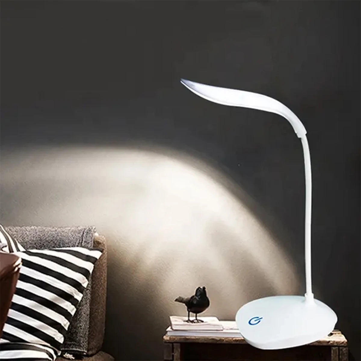 LED Desk Lamp - USB Charging Touch Control 3 Brightness Levels Foldable Night Light - ZOOMNSTORE