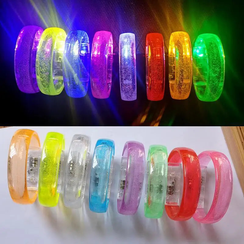 LED Glow Bracelets - Light Up Wristbands for Parties and Events - ZOOMNSTORE