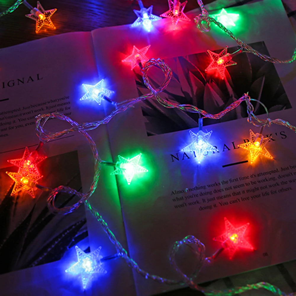 LED String Lights - Outdoor Star Fairy Lights for Party Wedding Garden Christmas Decor - ZOOMNSTORE