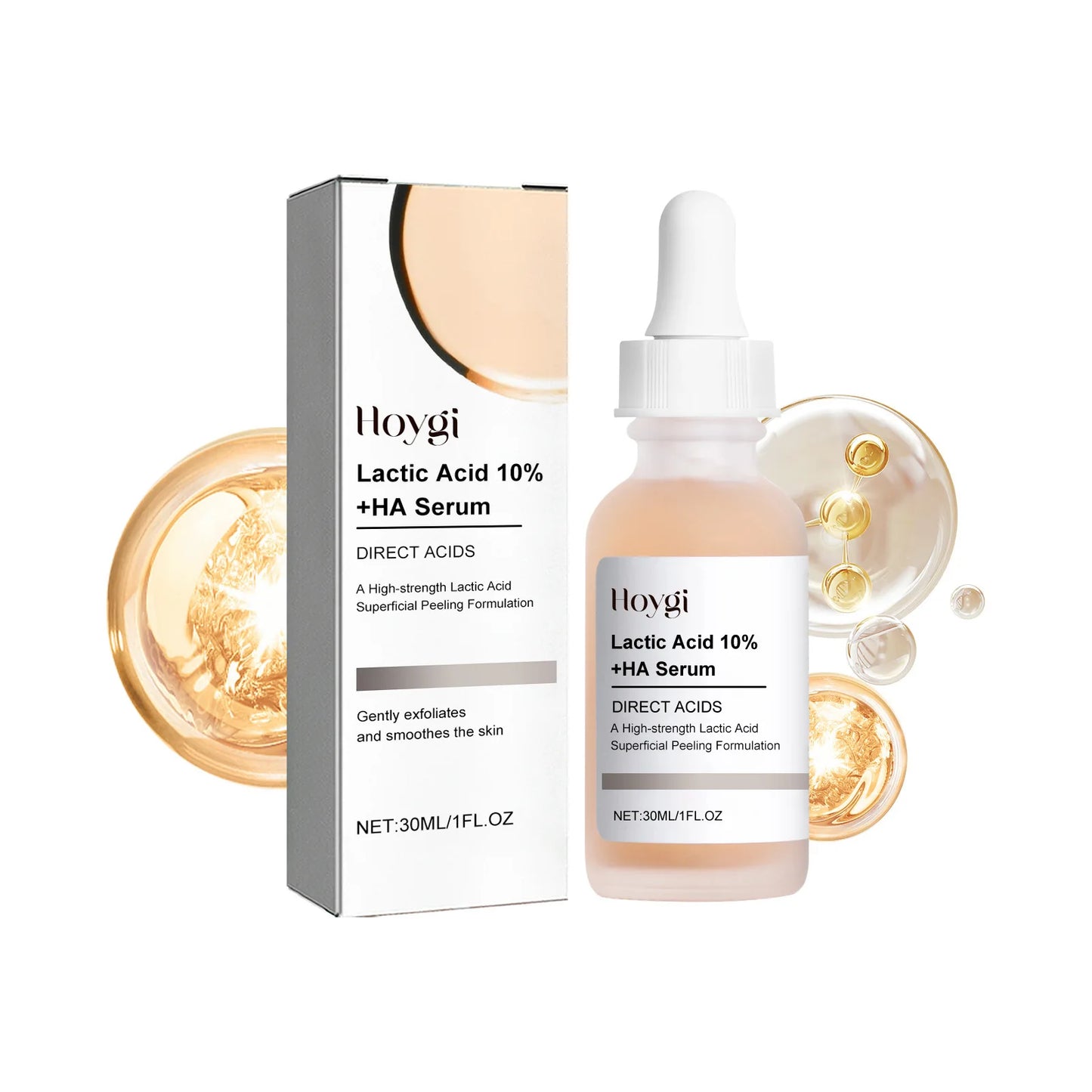 Lactobionic Acid Pore Serum - Exfoliating Moisturizing Hyaluronic Essence for Blackhead Removal - ZOOMNSTORE