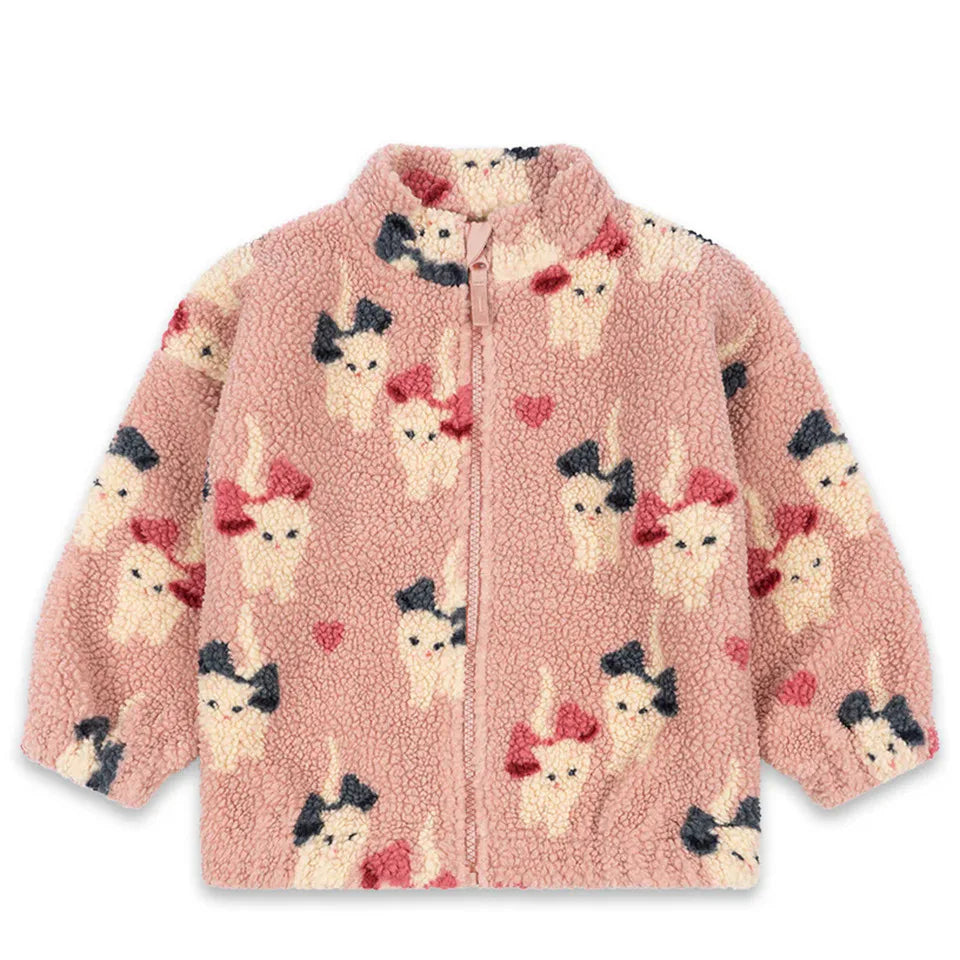 Lambswool Jacket for Baby Girls - Cartoon Outerwear for Kids 1-9Y - ZOOMNSTORE