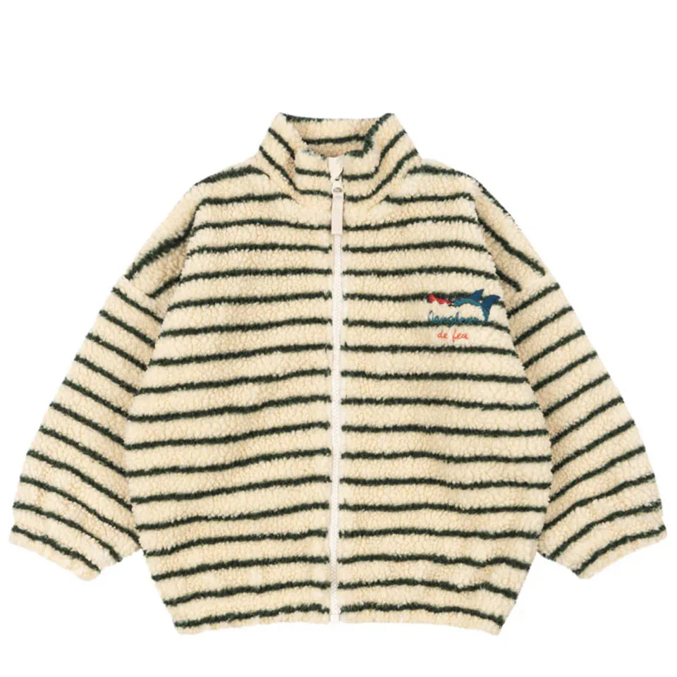 Lambswool Jacket for Baby Girls - Cartoon Outerwear for Kids 1-9Y - ZOOMNSTORE