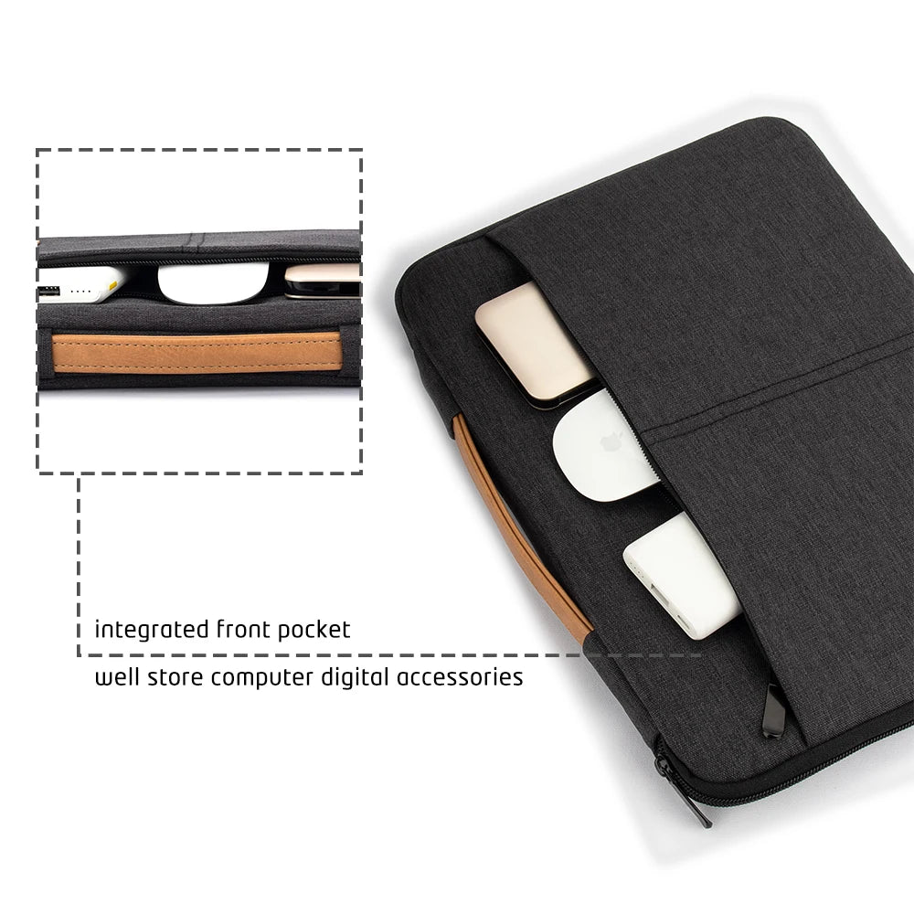 Laptop Sleeve Bag - Shockproof Pouch for 14-156 Inch MacBook HP Dell Acer - ZOOMNSTORE