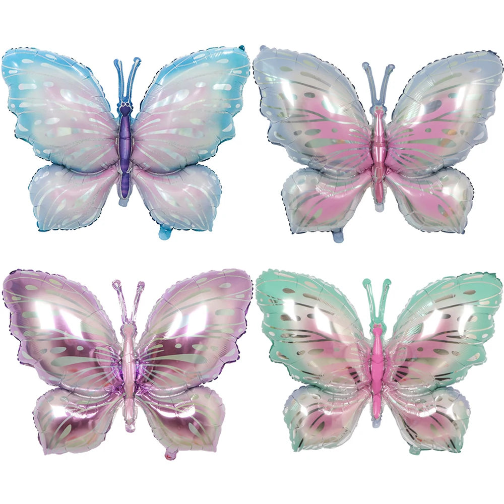 Large Butterfly Foil Balloon - Helium Birthday Party Decoration Baby Shower Photo Prop - ZOOMNSTORE