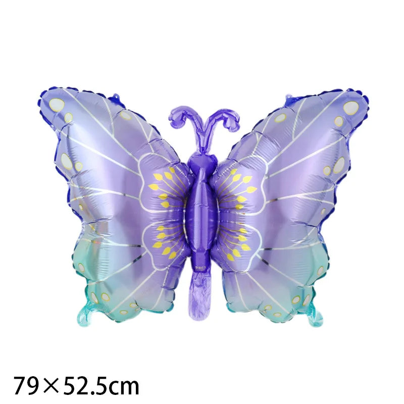 Large Butterfly Foil Balloon - Helium Birthday Party Decoration Baby Shower Photo Prop - ZOOMNSTORE