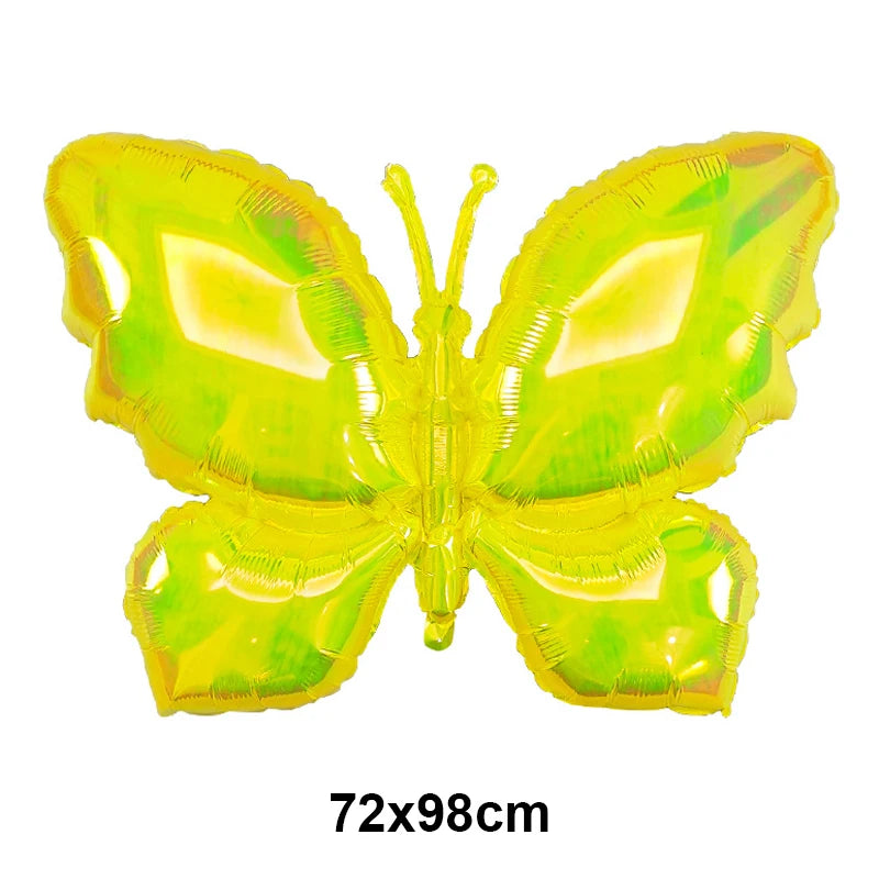 Large Butterfly Foil Balloon - Helium Birthday Party Decoration Baby Shower Photo Prop - ZOOMNSTORE