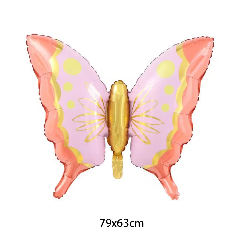 Large Butterfly Foil Balloon - Helium Birthday Party Decoration Baby Shower Photo Prop - ZOOMNSTORE