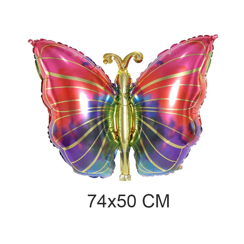 Large Butterfly Foil Balloon - Helium Birthday Party Decoration Baby Shower Photo Prop - ZOOMNSTORE