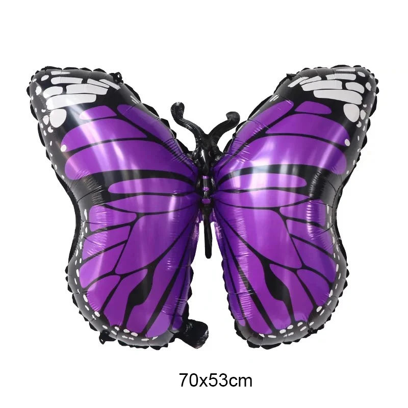 Large Butterfly Foil Balloon - Helium Birthday Party Decoration Baby Shower Photo Prop - ZOOMNSTORE