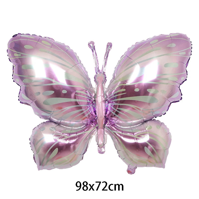 Large Butterfly Foil Balloon - Helium Birthday Party Decoration Baby Shower Photo Prop - ZOOMNSTORE