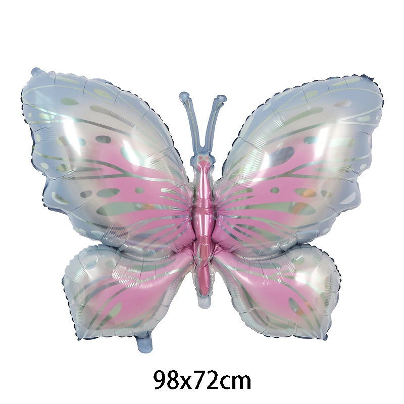 Large Butterfly Foil Balloon - Helium Birthday Party Decoration Baby Shower Photo Prop - ZOOMNSTORE