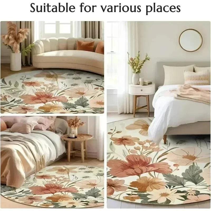 Large Christmas Tree Decoration Mat - Washable Anti-Slip Circular Carpet for New Year Atmosphere - ZOOMNSTORE