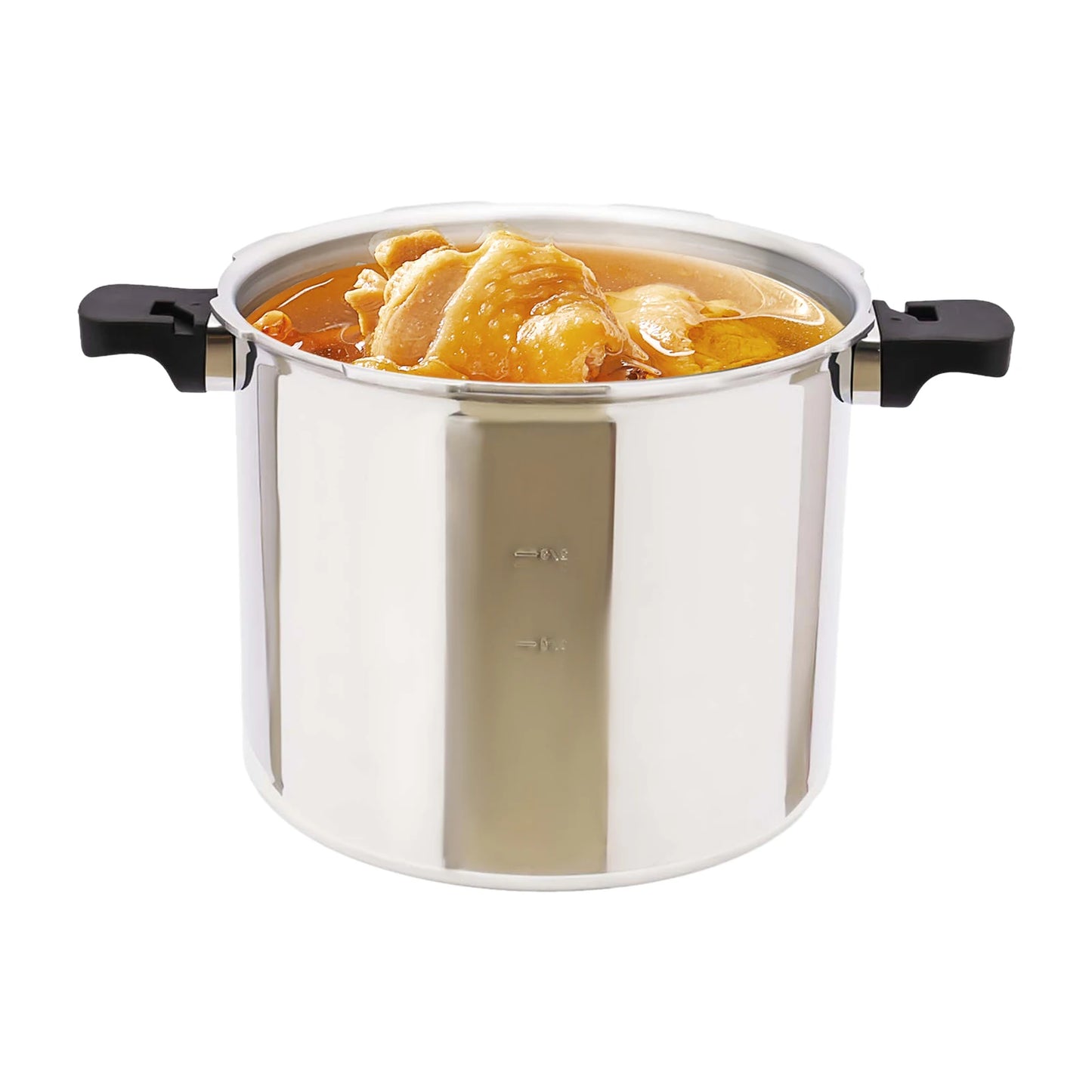 Large Stainless Steel Pressure Cooker - 22L Commercial Gas Stove Safe Explosion-Proof 90Kpa - ZOOMNSTORE