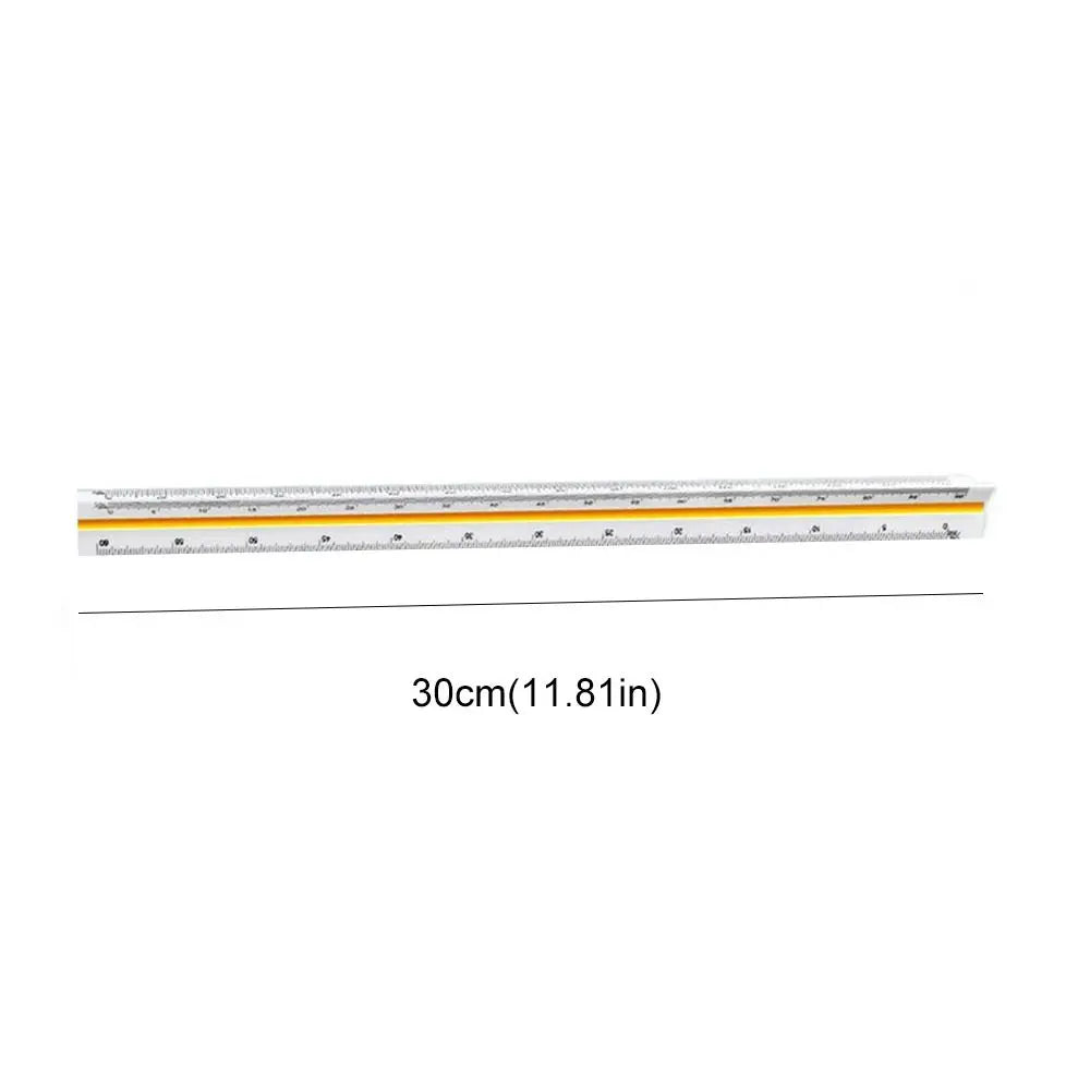 Three-edge scale triangle large-scale drawing indoor architectural drawing magnifying ruler parallel t-shaped garment design hig - ZOOMNSTORE