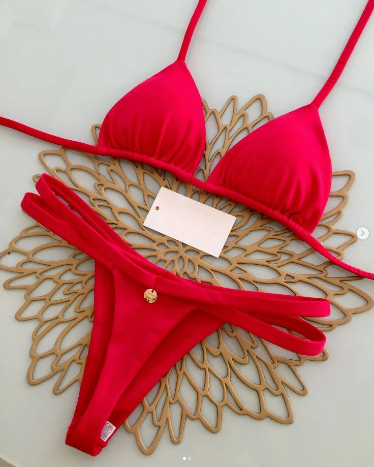 Leopard Print Bikini Set - Sexy Womens Swimsuit Beachwear - ZOOMNSTORE