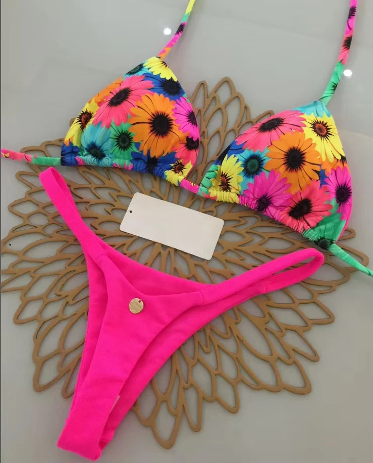 Leopard Print Bikini Set - Sexy Womens Swimsuit Beachwear - ZOOMNSTORE