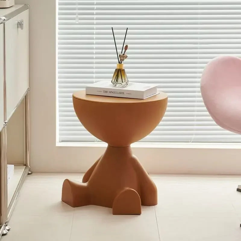 Light Luxury Cartoon Coffee Table - Creative Small Plastic Side Table - ZOOMNSTORE