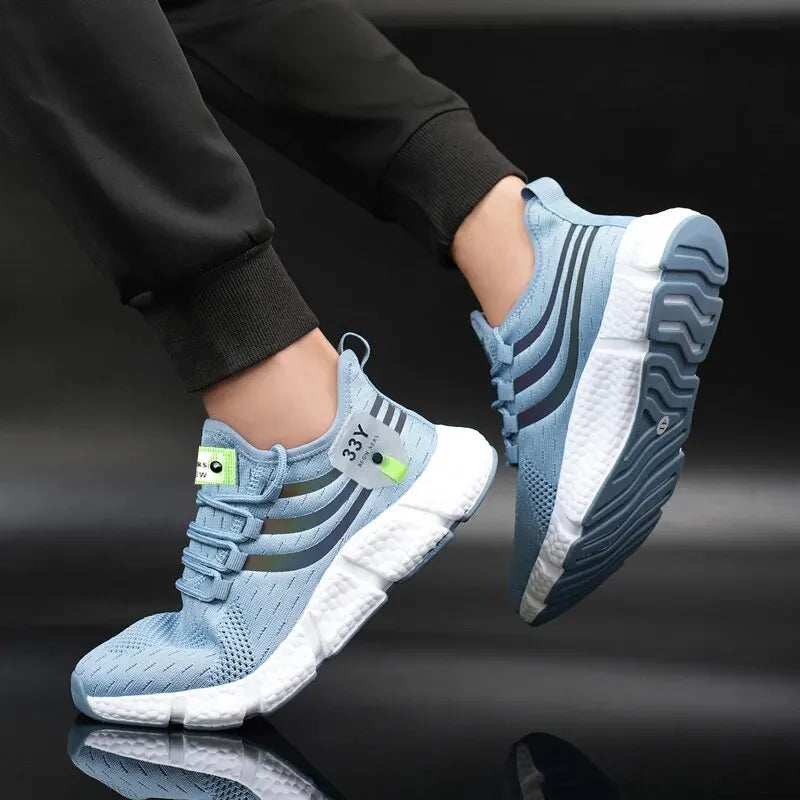 Lightweight Breathable Mens Sneakers - Casual Running Jogging Shoes - ZOOMNSTORE